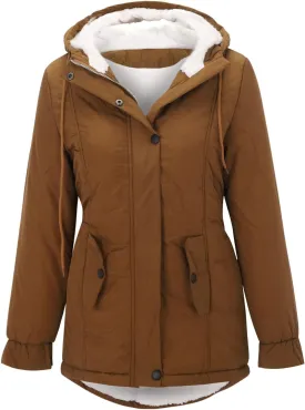 2023 Women's Winter Coat Plus Size Thicken Warm Wool Blend Windbreaker Jackets Fashion Fleece Lined Trench Coat Overcoats