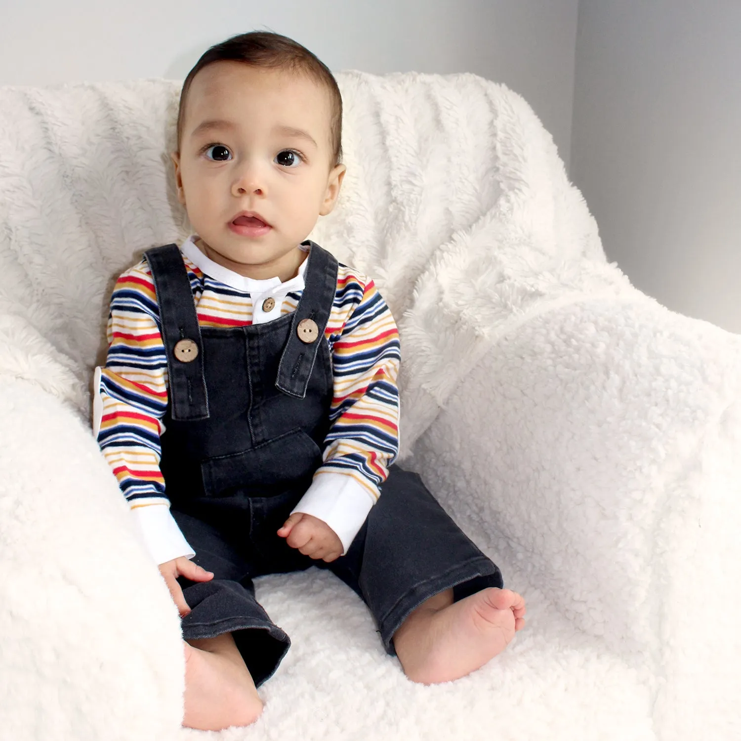 Baby & Toddler Cotton Denim Overalls