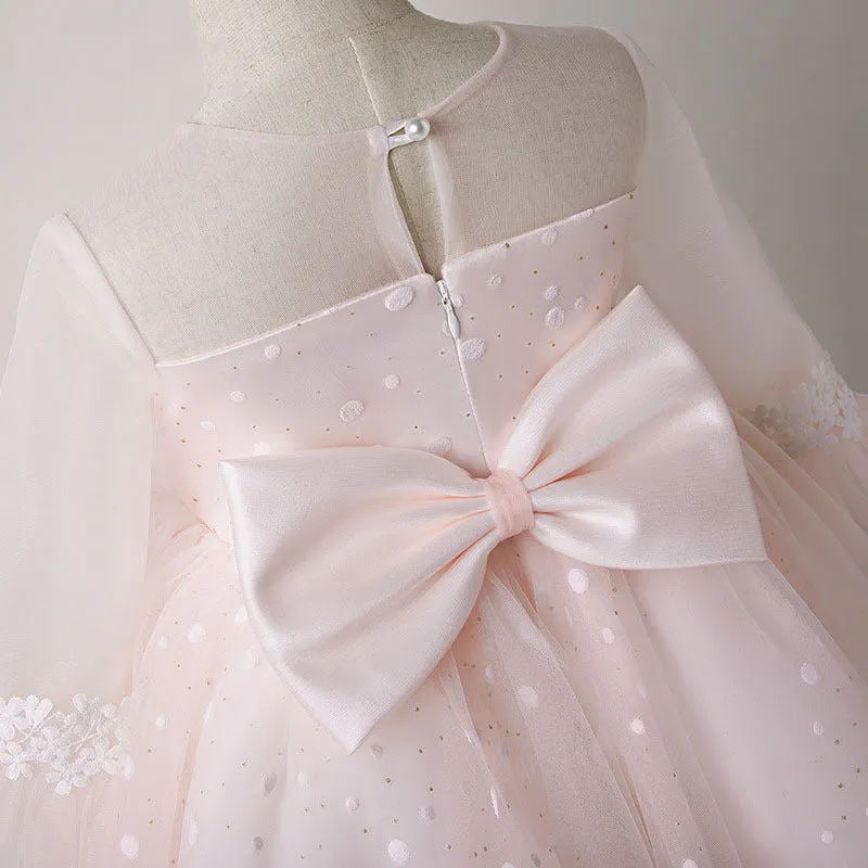 Baby Girl Formal Princess Dresses Toddler Pink Pageant Birthday Party Ball Gowns