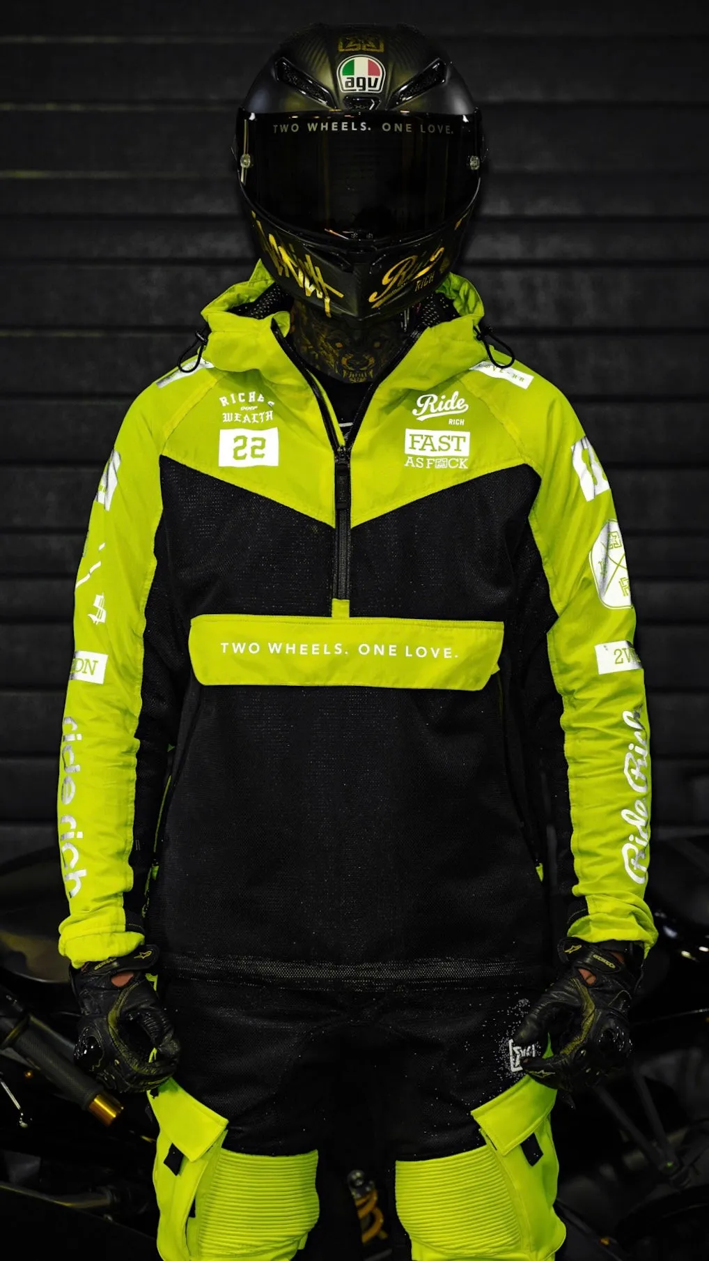 Concord™ V2.Flow™ Mesh Armoured Anorak Jacket {RR GP/Hyper Yellow}