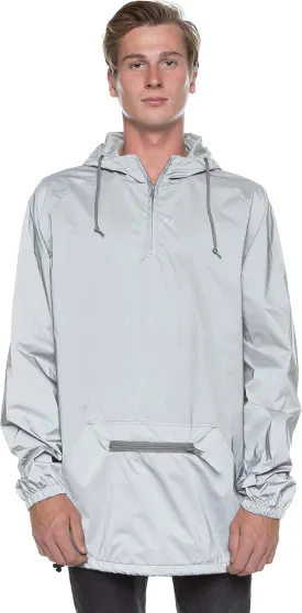 Cottonhood Fully Reflective Jacket, Water-Resistant 1/4 Zip Anorak - Rain Jackets for Men & Women, Lightweight Windbreaker