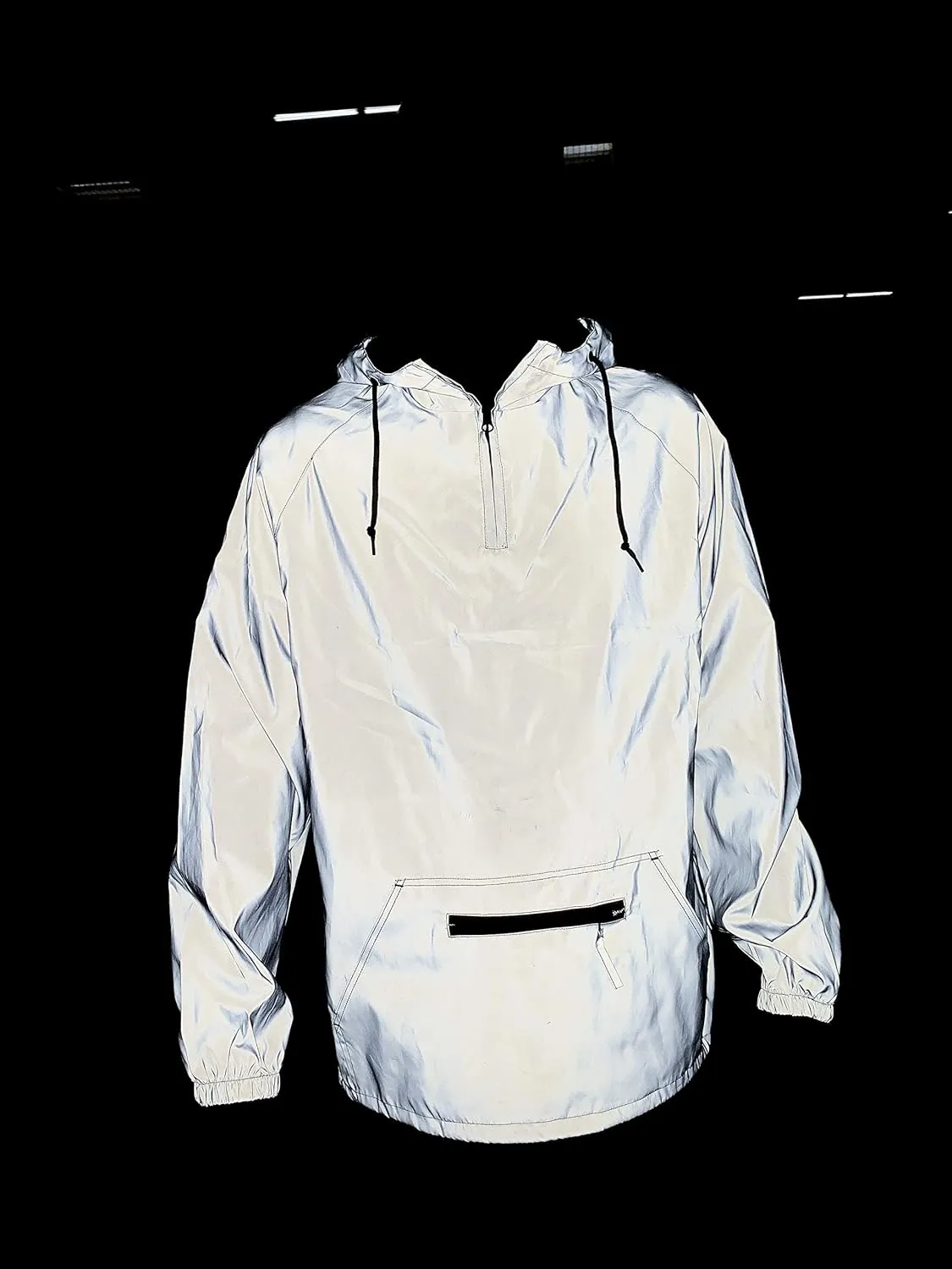 Cottonhood Fully Reflective Jacket, Water-Resistant 1/4 Zip Anorak - Rain Jackets for Men & Women, Lightweight Windbreaker