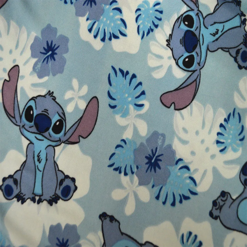 Disney's Lilo and Stitch Tropical Flowers Blue Ladies Sleep Shorts