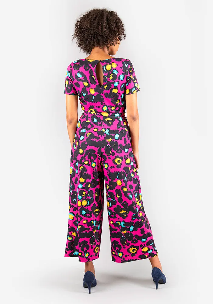 Jessie Animal Print Culotte Jumpsuit