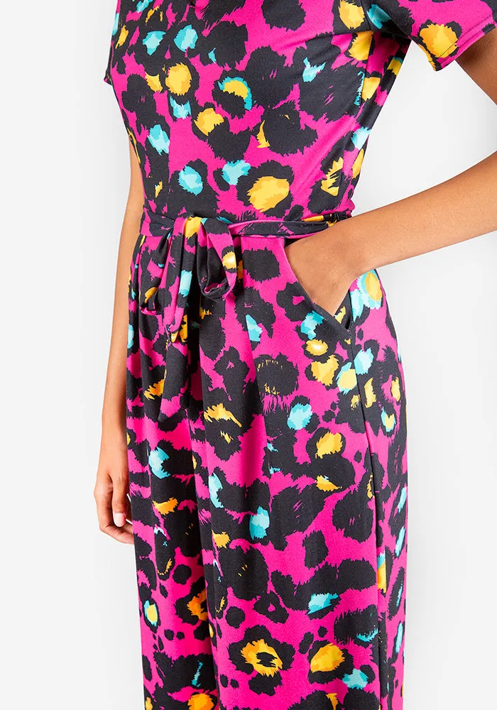 Jessie Animal Print Culotte Jumpsuit