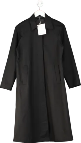 Nomad basic Black Trench Coat UK S/M