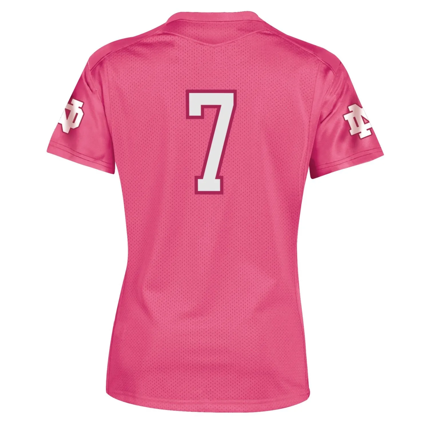 Notre Dame Fighting Irish Under Armour #7 WOMEN Pink Sideline Football Jersey