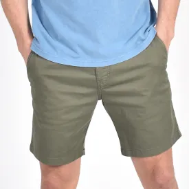Olive Slim Fit Chino Shorts