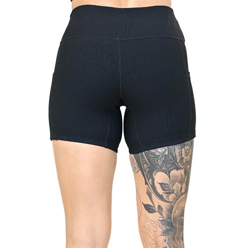 Shorts | Ribbed | Black