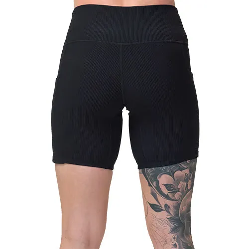 Shorts | Ribbed | Black