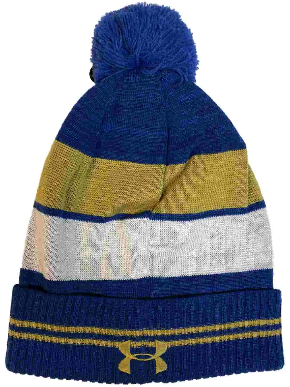 UCLA Bruins Under Armour Powder Keg Blue Sideline Pom Pom Beanie Hat Cap