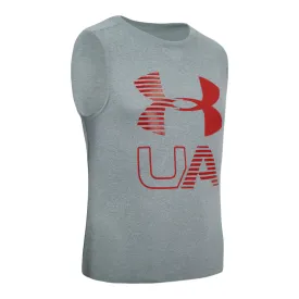 Under Armour Boys' UA Graphic Big Logo Sleeveless Shirt