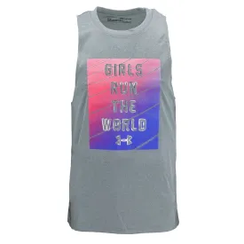 Under Armour Girls' Sleeveless Shirt Girls Run The World