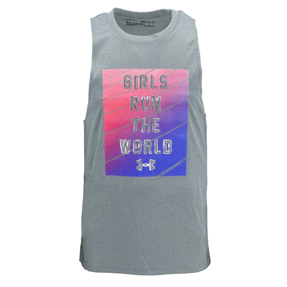 Under Armour Girls' Sleeveless Shirt Girls Run The World
