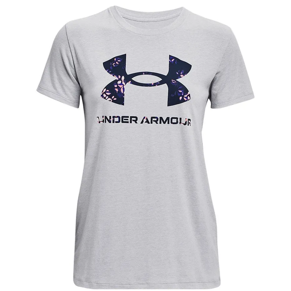 Under Armour Live Sportstyle Graphic Ssc Women's T-Shirt Grey 1356305 017