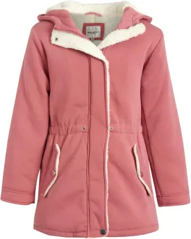 URBAN REPUBLIC Girls' Winter Jacket - Midweight Coat Sherpa Lined Anorak Jacket - Weather Resistant Coat for Girls (7-16)