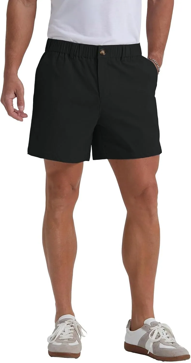 WENKOMG1 Mens Casual Shorts Quick Dry Elastic Waist Summer Golf Shorts