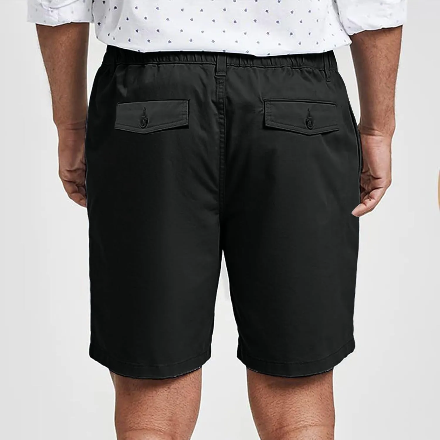 WENKOMG1 Mens Casual Shorts Quick Dry Elastic Waist Summer Golf Shorts