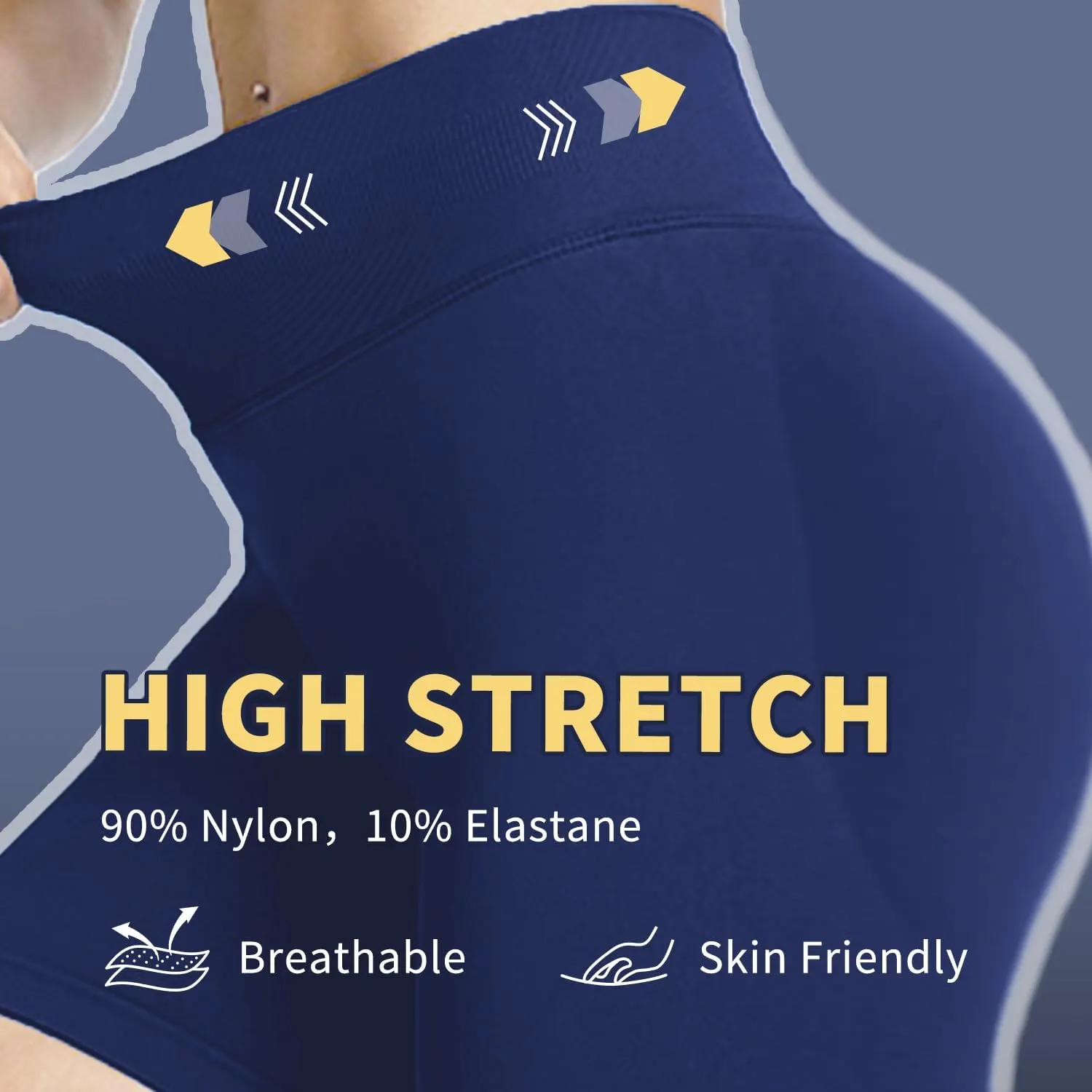 Women Workout Impact Shorts 4.5 Scrunch Butt Lifting Tummy Control Gym Shorts Comfy Running Seamless Booty Biker Shorts